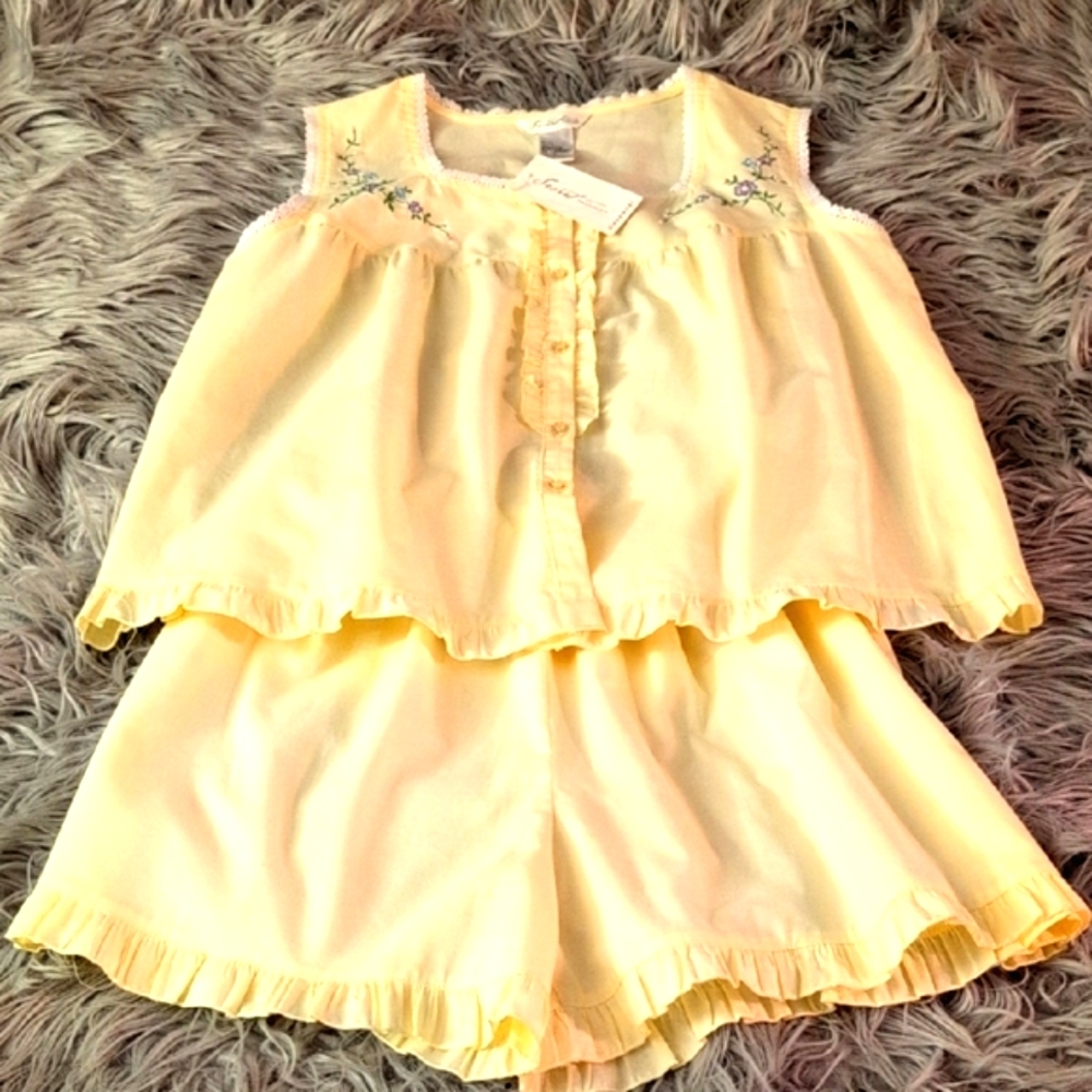 NWT Y2K Yellow 💛 Jammy Set
